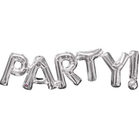 ANAGRAM 33 in. Phrase Party Foil Balloon - Silver 78378